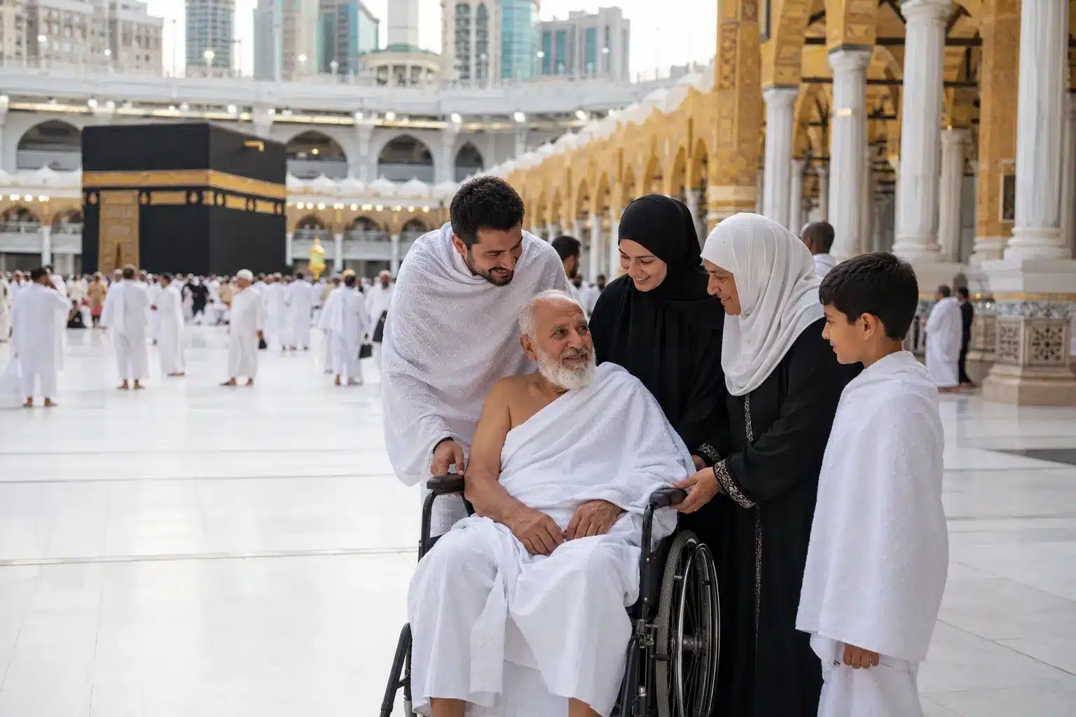 Tawaf in Wheelchair